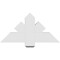 Ekena Millwork Redmond Architectural Grade PVC Gable Bracket, 36"W x 18"H x 6"D x 6"F, 12/12 Pitch GBP036X18X0606RED00 - alternate 5